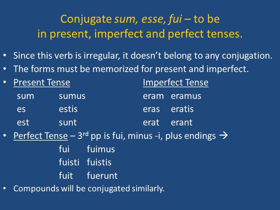 Imperfect fui 2025